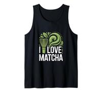 I Love Matcha Fouet Motif Feuilles de thé Débardeur