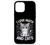 I Love Math and Cats Adorable chat ringard Coque pour iPhone 12 mini