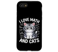 I Love Math and Cats Adorable chat ringard Coque pour iPhone SE (2020) / 7 / 8