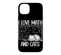 I Love Math and Cats Funny Math Teacher Math Nerd Coque pour iPhone 14 Plus