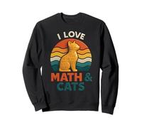 I Love Math and Cats Nerdy STEM Équation du propriétaire des chats Sweatshirt