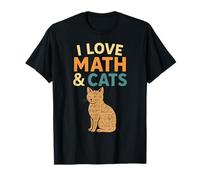 I Love Math and Cats Nerdy STEM Équation du propriétaire des chats T-Shirt