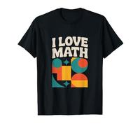 I Love Math Art Inspiration géométrique T-Shirt Graphique avec Valeur