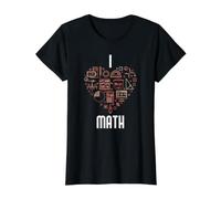 I Love Math Cœur mathématicien pour Enseignant ou étudiant T-Shirt Graphique avec Valeur