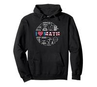 I Love Math - Drapeau américain des mathématiques - Enseignant Patriotique Sweat à Capuche