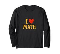 I Love Math Equation Nerd Humour pour Les Enseignants et Les étudiants Manche Longue