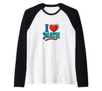 I Love Math Equation Nerd Humour pour Les Enseignants et Les étudiants Manche Raglan