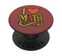 I Love Math Equation Nerd Humour pour Les Enseignants et Les étudiants PopSockets PopGrip Adhésif