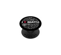 I Love Math - Étudiant Professeur de mathématiques PopSockets PopGrip Adhésif