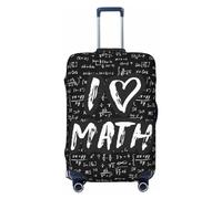 I love Math Housses de protection élastiques pour bagages de voyage 45,7 à 81,3 cm, noir, M