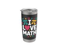 I Love Math Pi Equation Algèbre Géométrie Fun Gobelet isotherme en acier inoxydable double paroi