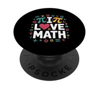 I Love Math Pi Equation Algèbre Géométrie Fun PopSockets PopGrip Adhésif