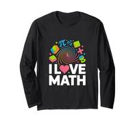 I Love Math Pi Passionné d'algèbre de géométrie Manche Longue