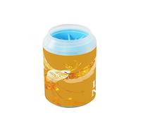 I Love Me Kit de nettoyage réutilisable avec brosse de massage douce pour chiens et chats Jaune doré