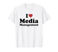 I Love Media Management Student Major Graduation T-Shirt