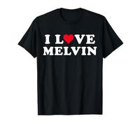 I Love Melvin Nom Melvin assorti pour petite amie et petit ami T-Shirt
