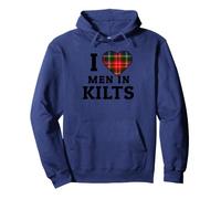 I Love Men in Kilts Kilts Kilt Scottish IrishTartan Plaid Cœur Sweat à Capuche