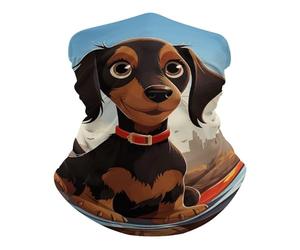 I Love Mes Chiens Teckels Écharpe Demi-Visage Multifonctionnel Bande De Cheveux Unisexe Bandeau pour Adulte Cyclisme Élastique Écharpe Tube