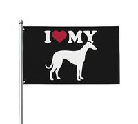 I Love Mes Lévriers Italiens Drapeau De Festival Suspendre Drapeaux De Jardin Décoratif Décoration Bannière 90X150Cm Pour Dortoirs Anniversaires Toutes Les Saisons