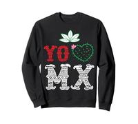 I Love Mexico Souvenir Heart Mexican Pride Nopal Mexicans Sweatshirt