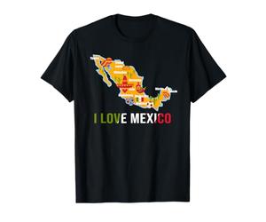 I Love Mexico Viva Mexico Drapeau mexicain T-Shirt