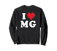 I Love MG Initials I Heart M.G. First Last Name M G Sweatshirt
