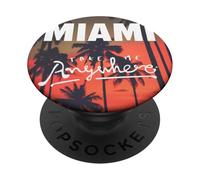 I Love Miami, Awesome Miami Florida Palms Take Me Anywhere PopSockets PopGrip Adhésif