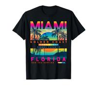 I Love Miami, Cool Miami Florida Colourful Sunrise Graphic T-Shirt