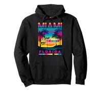I Love Miami & Miami Loves Me, Cool Miami Illustration Sweat à Capuche