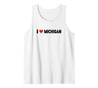 I Love Michigan - Heart Travel Trip Vacances Débardeur