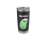 I Love Microbes | Bactéries virales de microbiologie Gobelet isotherme en acier inoxydable double paroi