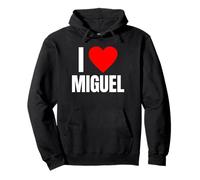 I Love Miguel Nom personnalisé pour Homme BFF Heart Friend Boys Sweat à Capuche