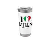 I Love Milan Italie Gobelet isotherme en acier inoxydable double paroi