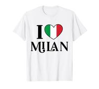 I Love Milan Italie T-Shirt