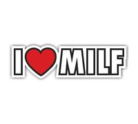 I Love MILF Shocker main voiture autocollants JDM Tuning OEM Dub Decal Stickerbomb Bombing Fun W