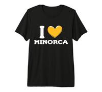 I Love Minorca Espagne T-Shirt Haut de Gamme