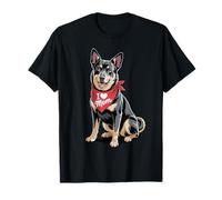 I Love Mom Australian Kelpie Lover Dog Fête des Mères T-Shirt