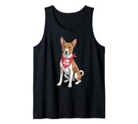 I Love Mom Basenji Lover Dog Fête des Mères Débardeur