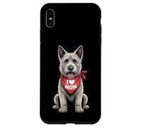 I Love Mom Berger Picard Lover Dog Fête des Mères Coque pour iPhone XS Max
