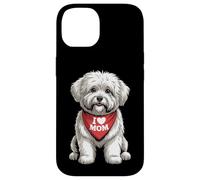 I Love Mom Bichon Frise Lover Dog Fête des Mères Coque pour iPhone 14