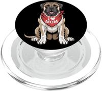 I Love Mom Bullmastiff Lover Dog Fête des Mères PopSockets PopGrip pour MagSafe