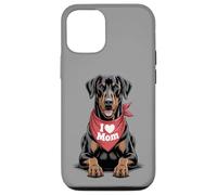 I Love Mom Doberman Pinscher Lover Dog Fête des Mères Coque pour iPhone 12/12 Pro