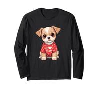 I Love Mom Dog Lover Shih Tzu Style Chiot Mix Race Fun Manche Longue