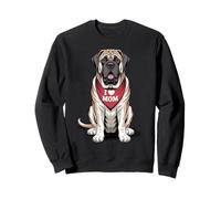 I Love Mom English Mastiff Lover Dog Fête des Mères Sweatshirt