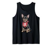 I Love Mom Miniature Pinscher Lover Dog Fête des Mères Débardeur