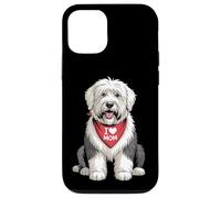 I Love Mom Old English Sheepdog Lover Dog Lover Dog Fête des Mères Coque pour iPhone 12/12 Pro