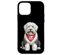 I Love Mom Old English Sheepdog Lover Dog Lover Dog Fête des Mères Coque pour iPhone 12 Mini