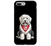 I Love Mom Old English Sheepdog Lover Dog Lover Dog Fête des Mères Coque pour iPhone 7 Plus/8 Plus