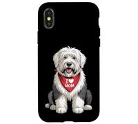 I Love Mom Old English Sheepdog Lover Dog Lover Dog Fête des Mères Coque pour iPhone X/XS