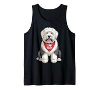 I Love Mom Old English Sheepdog Lover Dog Lover Dog Fête des Mères Débardeur